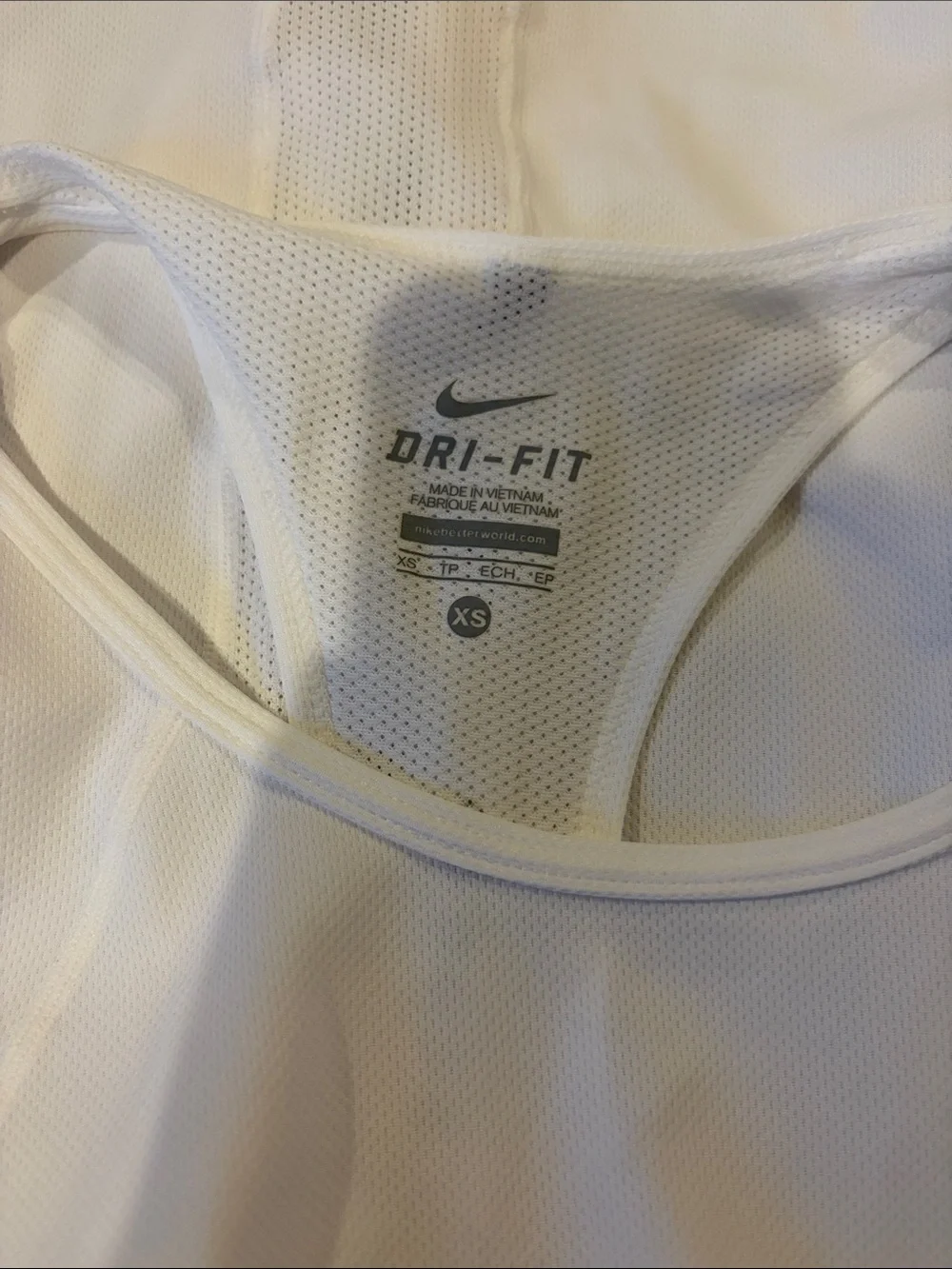 Nike White Women's Racerback Performance Tank